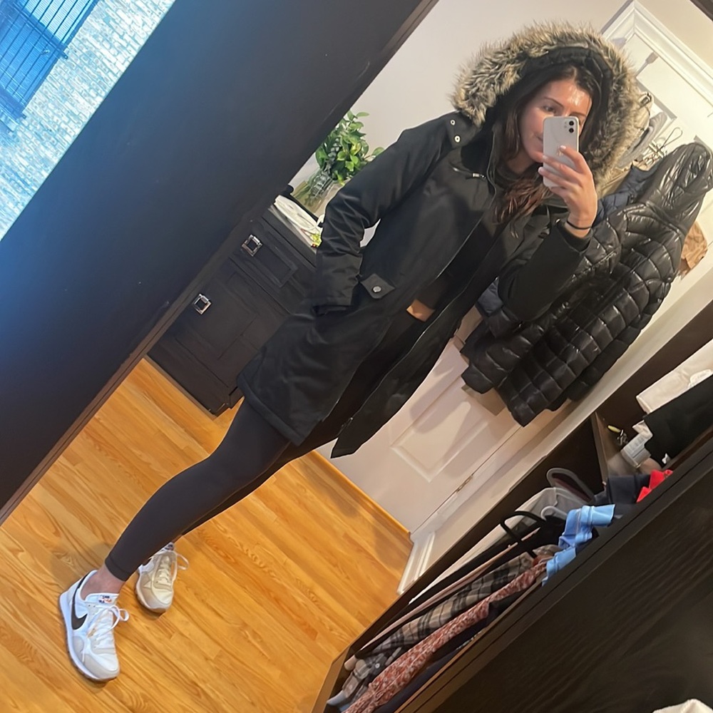 Kenneth Cole parka /winter/spring jacket with removable hood
